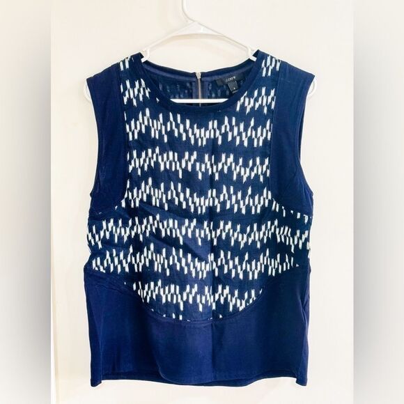 J. Crew Tops - J. Crew Sleeveless Linen & Cotton Top Sz Small